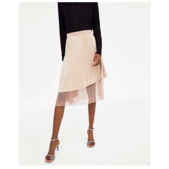 Zara Dresses & Skirts - ZARA | Suede and Tulle Skirt